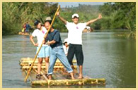 Bamboo Rafting and trek. 